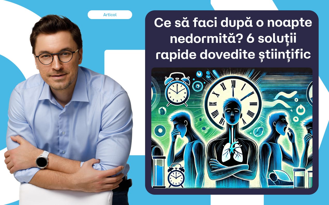 Ce fac eu după o noapte nedormită? 6 soluții rapide