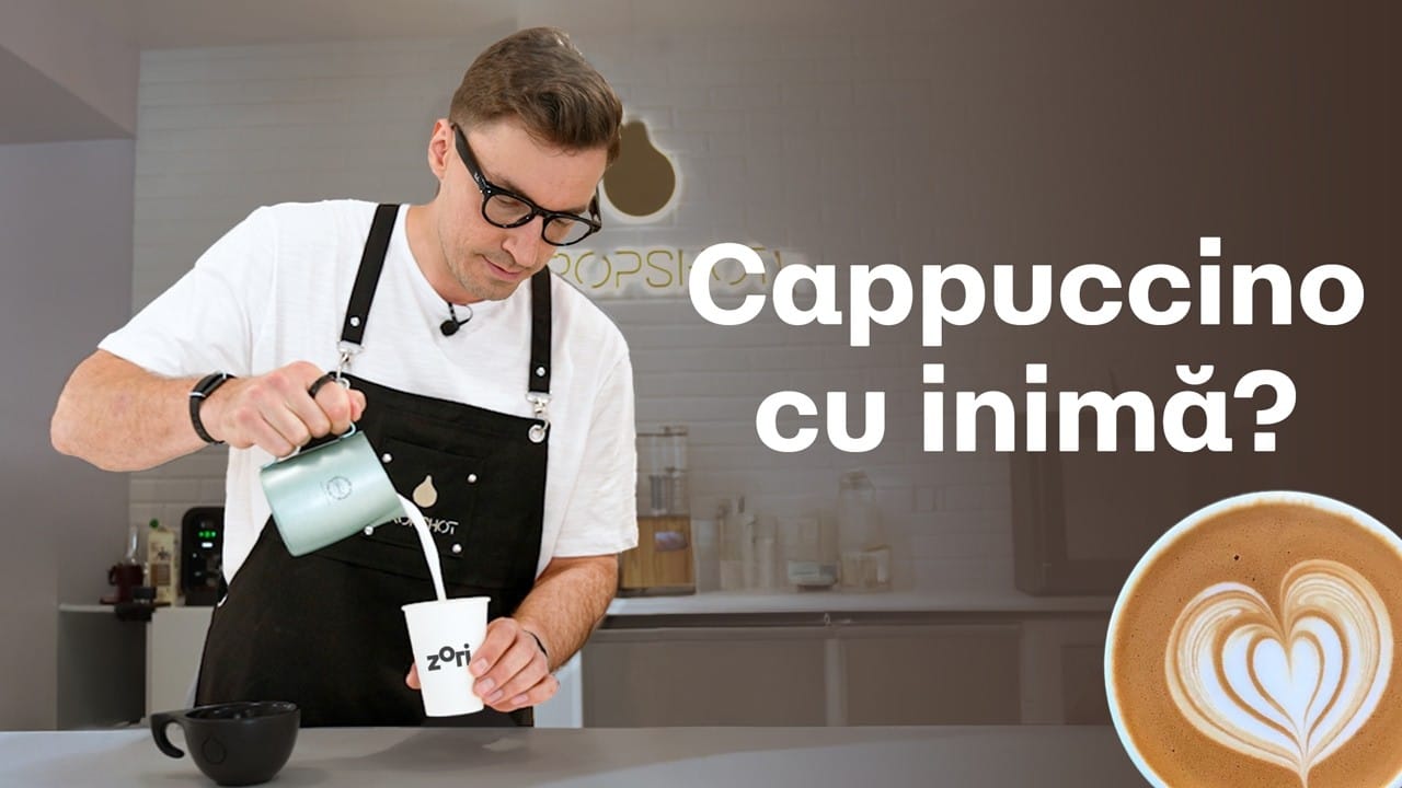 Cum să faci cappuccino ca un barista (cu inimă din spumă deasupra)