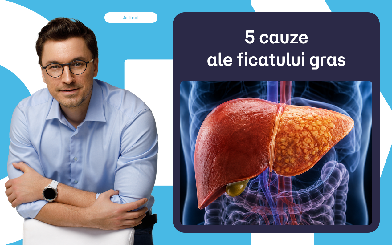 5 lucruri care pot duce la ficat gras