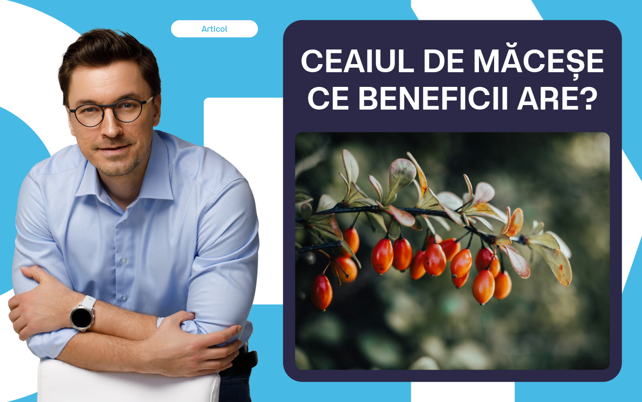 Ceaiul de măceșe: ce beneficii are de fapt și cum îl prepari ca să nu pierzi vitamina C